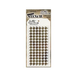 Stampers AnonymousTim Holtz Layered Stencil 4.125-inch x 8.5-inch-Houndstooth,
