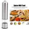Electric Salt Pepper Grinder Stainless Steel Automatic Battery Operated Spice