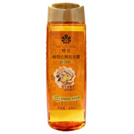 B FENG HUA Anti Dandruff Shampoo Oil & Flake Control Provides Itchy Scalp Relief, Flakes Hair Shampoo with Panthenol, Vitamin E, Ginger Extract, For All Hair Types, 13.5 Fl oz