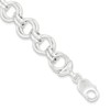 Solid 925 Sterling Silver Unique Link Bracelet - with Secure
