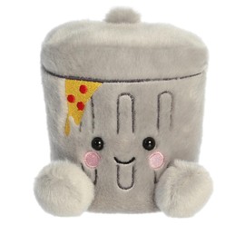 Aurora® Adorable Palm Pals™ Garbanzo Trashcan™ Stuffed Animal - Fun Collectible Plush for Kids and Adult Collectors - Perfect for Decorating Rooms and Birthday Gifts - Gray 5 Inches