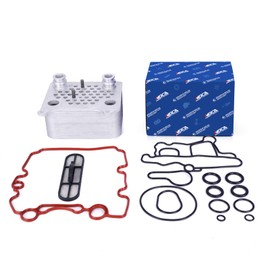 MOCA Engine Oil Cooler Kit Fit 04-10 for Ford E-350 Super Duty 6.0L, 04-07 E-450 Super Duty, 03-07 F-250/ F-350/ F-450/ F-550 Super Duty 6.0L, 03-05 Excursion 6.0L, 04-05 E-350 Club Wagon 6.0L