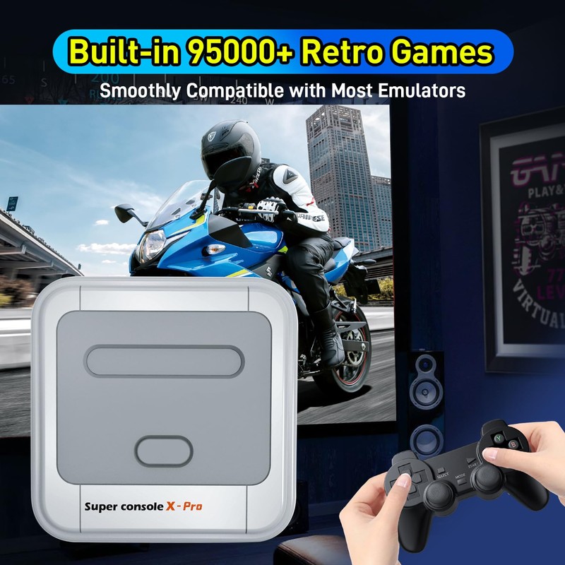 Kinhank Retro Game Console,Super Console X PRO Emulator Console with