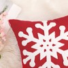 MIULEE Pack of 2 Christmas Decorative Snowflake Throw Pillow Covers