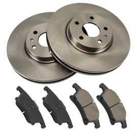 KAC - 300mm Front Brake Kit for 2013-2017 2019 Ford Fusion 2.5L, 2014-2017 2019 Ford Fusion 1.5T, 2013-2017 2019 Ford Fusion 2.0T (11.81" Rotor),Disc Brake Rotors Ceramic Brakes Pads