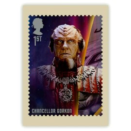 STAR TREK, CHANCELLOR GORKON, ORIGINAL ROYAL MAIL POSTCARD, YEAR 2020