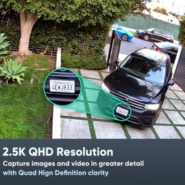 WyzeCam v4 Security Camera, 2K HD WiFi Smart Home Surveillance Camera, Indoor/Outdoor, Motion Activated Spotlight&Siren, Pet/Baby Monitor, Enhanced Color Night Vision, 2-Way Audio, Wired, Grey