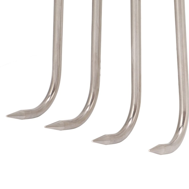 VBESTLIFE Portable Aquatic Weed Rake, 4 Teeth, Stainless Steel Head,