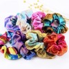 24 Pieces Shiny Metallic Scrunchies Hair Scrunchies Elastic Hair Bands