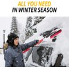 ZONETECH Snow Scraper for Windshield and Ice Removal (62" Extendable