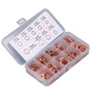 200Pcs Oil Drain Plug Gasket Red Copper Heating Processing 9