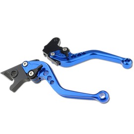 PROCNC Short Brake Clutch Levers Fit for Yamaha Warrior Raptor 350 YFM350 2002-2004 Raptor YFM660 2001-2005 TTR125L/LE/LW 2000-2016 Banshee 350 02-06 XT660/R/X 2004-2013 (Blue)