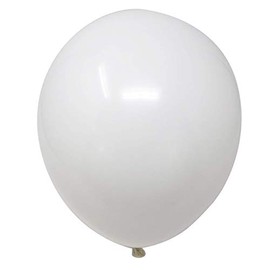 Allgala 100ct 12" Helium Grade Premium Latex Balloons-White-BL52001