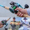 Burning Shark Fishing Reel Round Baitcasting Reel, Smooth Powerful Line
