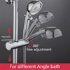 Adjustable Shower Head Holder for Slide Bar,Universal 18-25MM O.D. Rail