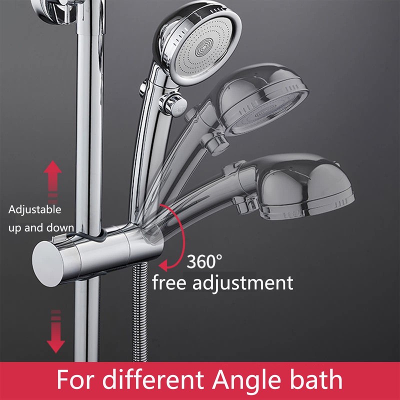 Adjustable Shower Head Holder for Slide Bar,Universal 18-25MM O.D. Rail