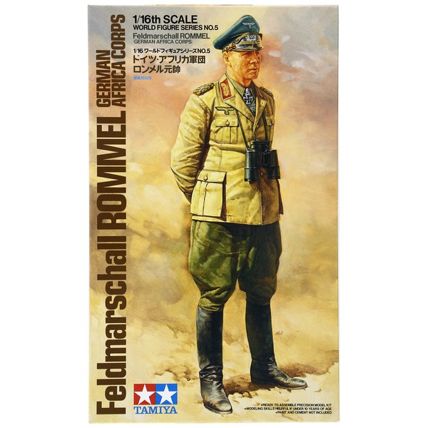 TAMIYA 300036305 – 1:16 WWII Figure Field Marching Rommel Africa