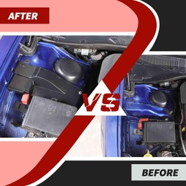 amayum Carbon Fiber Engine Wire Dust Cover Accessories Compatible with Dodge Charger 2011-2023,for Dodge Challenger 2015-2023