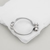 YINETTECH 2Pcs 28.6mm Bicycle Cable Clamp Stainless Steel Wire Fixed