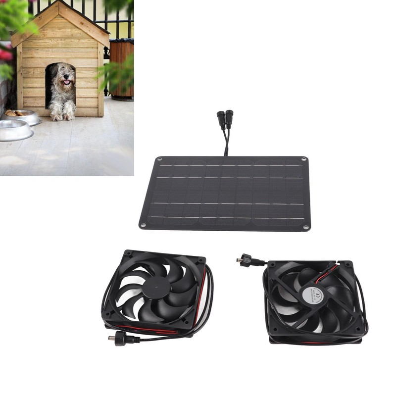 Solar Panel Fan Kit 15W 12V Exhaust Fan with 4.9ft