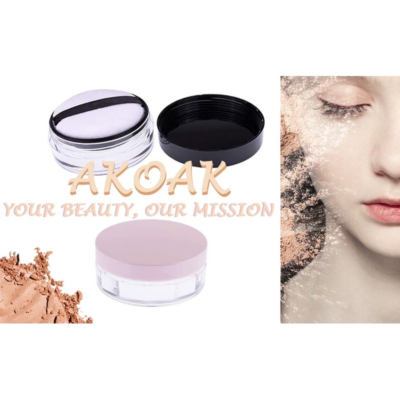 AKOAK Capacity 10 ml(0.33 oz) No Leaks Empty Reusable Plastic