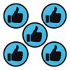 5 Thumbs Up Magnets - 2 Inch - Like Magnets
