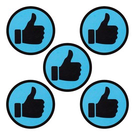 5 Thumbs Up Magnets - 2 Inch - Like Magnets - Fridge Magnets - Office Magnets - Whiteboard Magnets for Magnetic Board, Magnetic Whiteboard.