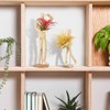 Air Plant Holder Wooden Jointed Mannequin - Adjustable Tabletop Air