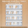 4 Pack Sliding Closet Door Floor Guides with Carpet Risers,