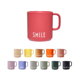 Design Letters Kaffeebecher mit Henkel | Geschenke für frauen, Männer, Geburtstage, Einweihungsfeiern | Kaffeetasse mit spruch | Kaffeebecher Porzellan | Dänisches Design Lieblingsbecher | 250 ml