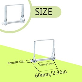 Ruidee 5 Pcs Shaft Locking Pin 6x60mm Wire Lock Pin Safety Coupler Pin Carbon Steel Square Retainer Wire Clip Hitch PTO Pin Trailers Pin for Farm Garden (FSX/6x60mm)