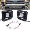 21ST For 2014-2021 Toyota Tundra Fog Lights Pair Front Bumper