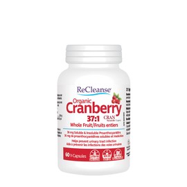 ReCleanse ReCleanse ? Organic Cranberry 37:1 Whole Fruit - 60 V-Capsules