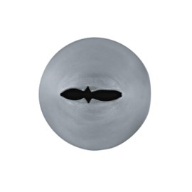 Staedter Leaf Tip, 15 mm, Stainless Steel, Silver