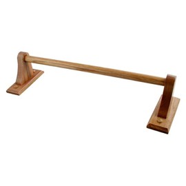 LDR Industries 165 9860 Rustic Oak Towel Bar, 18 Inch