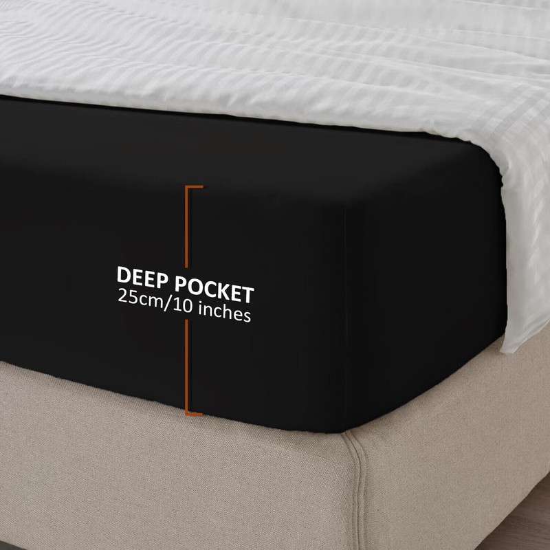 My home store Fitted Sheet - 25 cm Extra Deep
