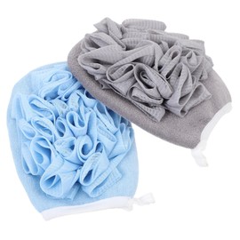 TOVINANNA 2pcs Body Cleaning Flower Practical Shower Wipe 2-in-1 Skin Exfoliating Flower