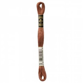 DMC Embroidery Floss Color Very Dark Desert Sand #3772