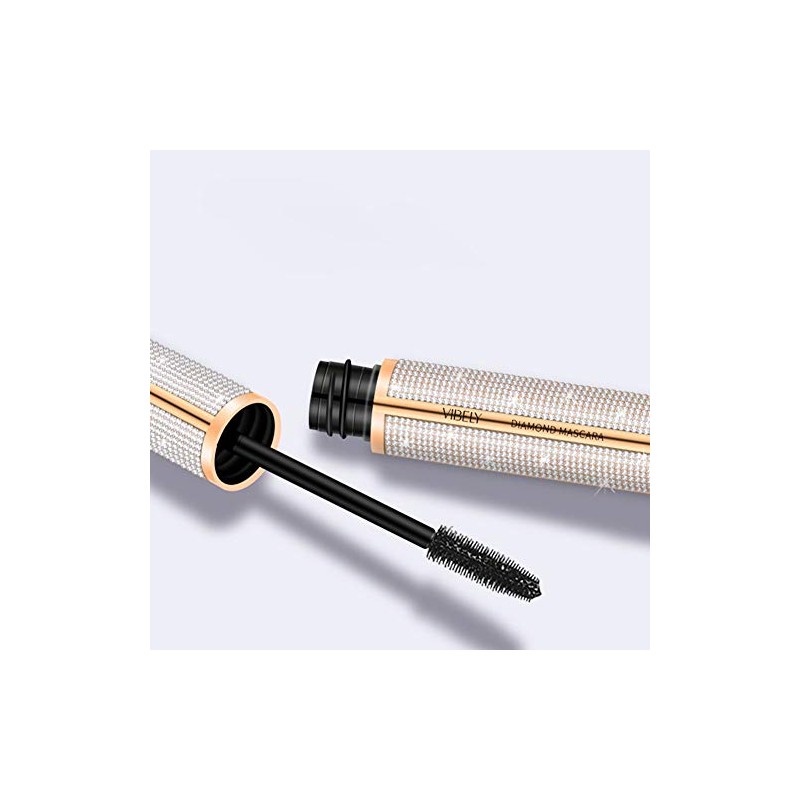 Home VIBELY Diamond Mascara Impermeable Largo Curling Extensión Pestañas Micro