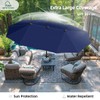 MFSTUDIO 13ft Outdoor Patio Umbrella, Double Sided Large Rectangular Umbrella
