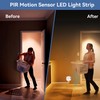 Motion Sensor LED Light Strip for Stairs 16.4FT, Warm White