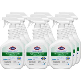 Clorox® Healthcare® Hydrogen-Peroxide Cleaner/Disinfectant, 32 Oz Bottle, Case Of 9