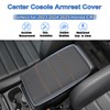 Neepiar Center Console Armrest Leather Cover Compatible with 2023 2024
