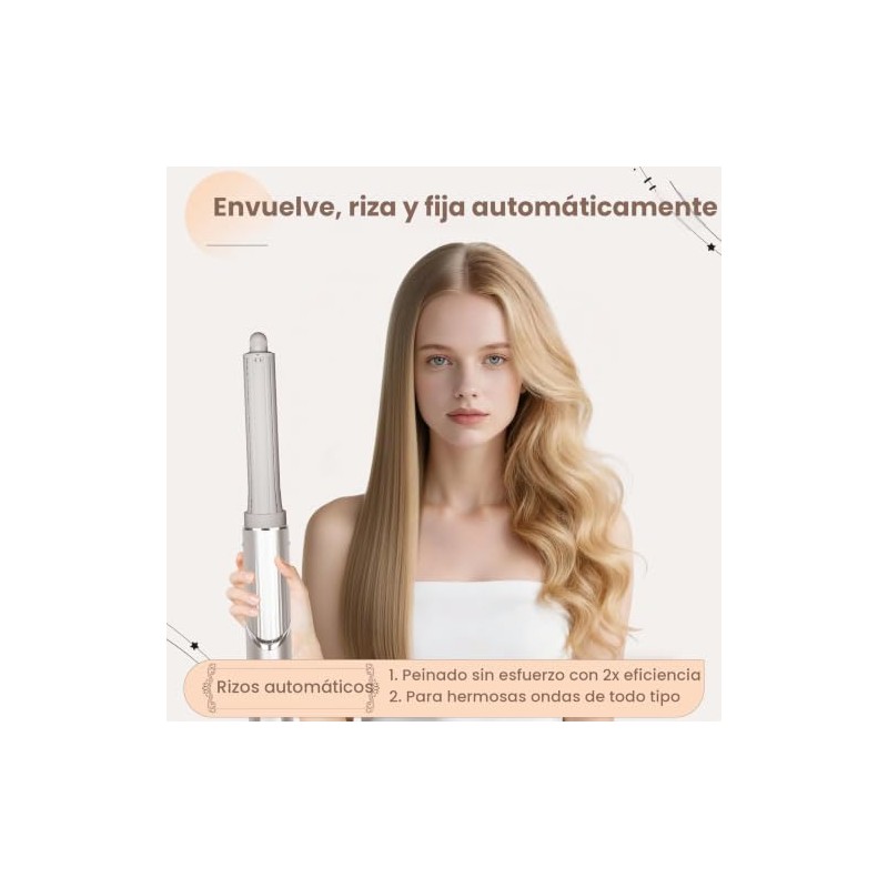Accesorio rizador de pelo largo de 1,2 pulgadas compatible con