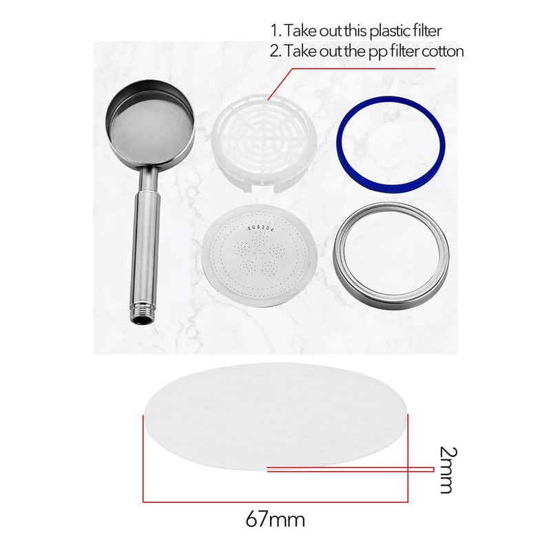 eMagTech 10pcs PP Filter Cotton White Filter Sponge for Pressurized