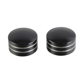 XMT-MOTO Head Bolt Covers fits for Harley-Davidson all Twin Cam models 1999-Later,all Big Twin 1340 Evo Models 1985-1999,all Sportster models 1986-Later(Black,2 PCS)