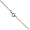 IceCarats 14K Solid White Gold 0.5mm Cable Rope Chain Twisted