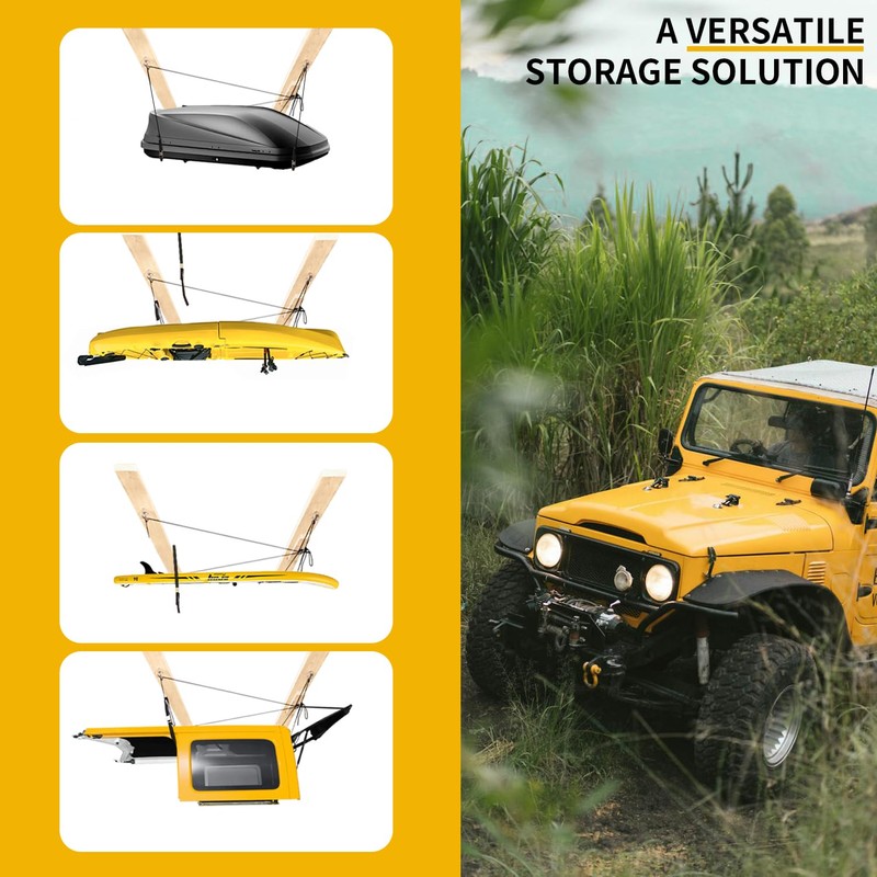 Hard Top Removal Lift for Jeep Wrangler, Compatible with All