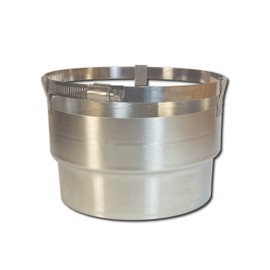 Rockford Chimney Supply Stainless Steel Chimney Appliance Adapter Connector RockFlex, Round 6 Inch