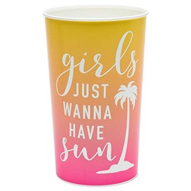 American Greetings Bachelorette Party Supplies, Girls Just Wanna Have Sun 22 oz. Party Cups (8-Count)